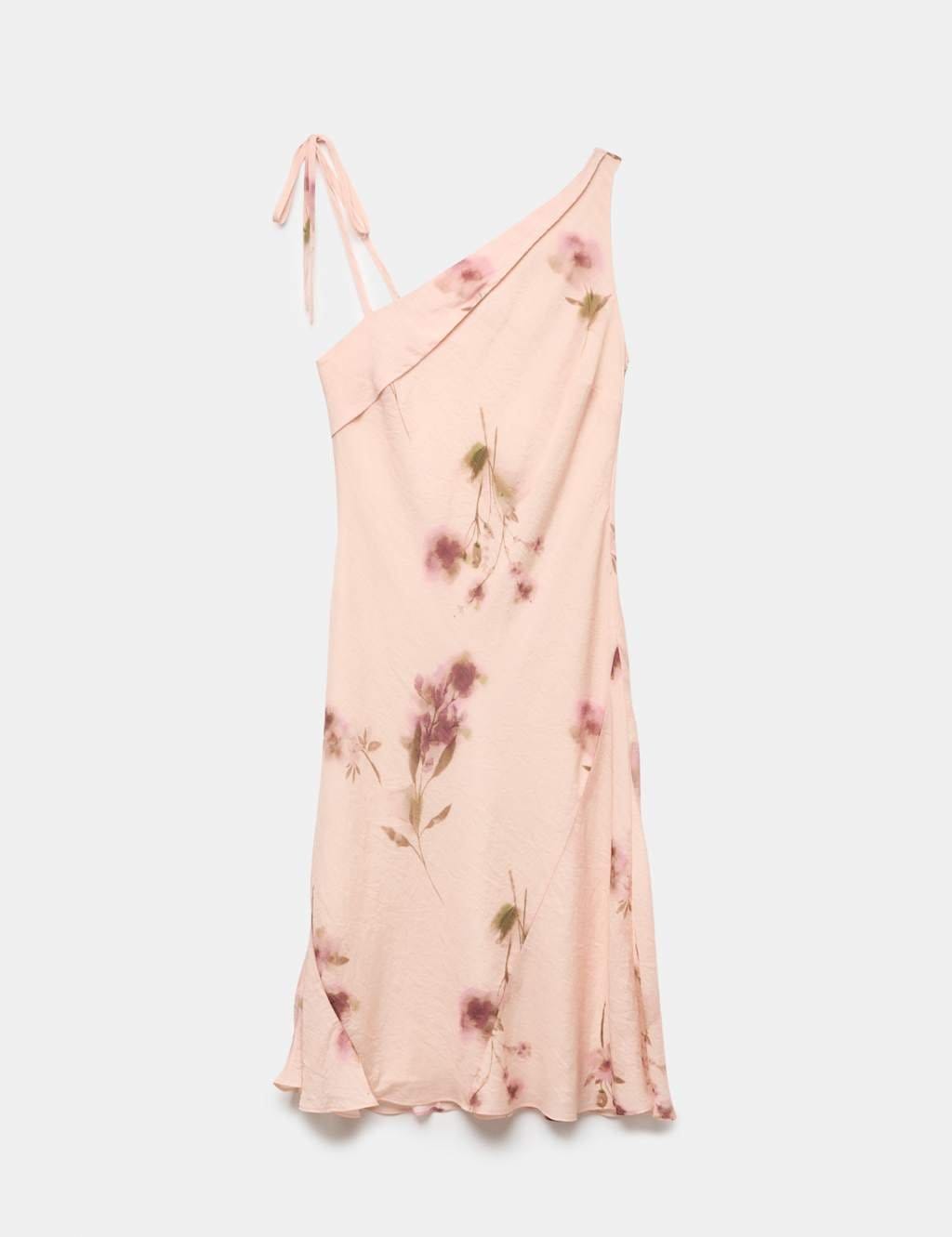 M&S Pink Floral Ruffle Cami Dress