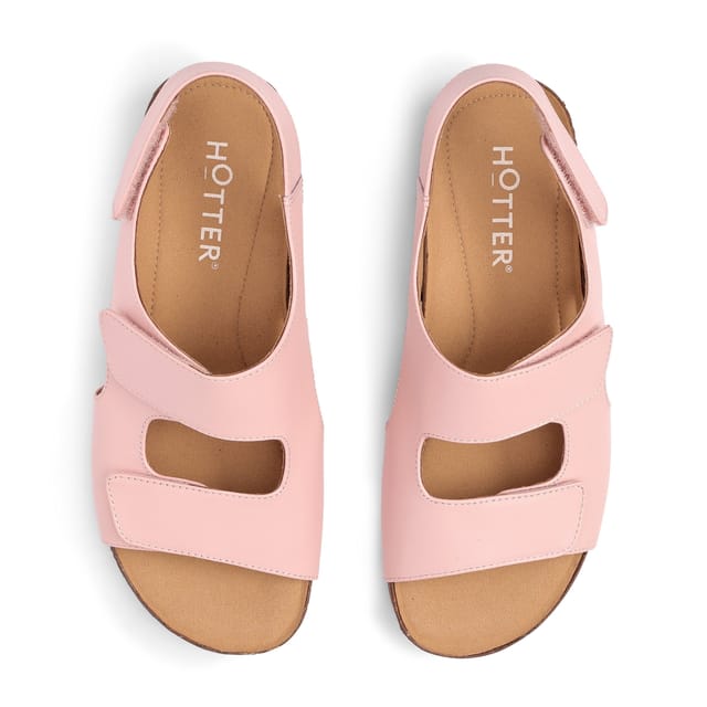 Hotter Hotter Women's Wide Fit 'Explore' Sandals in Pale Pink - 3