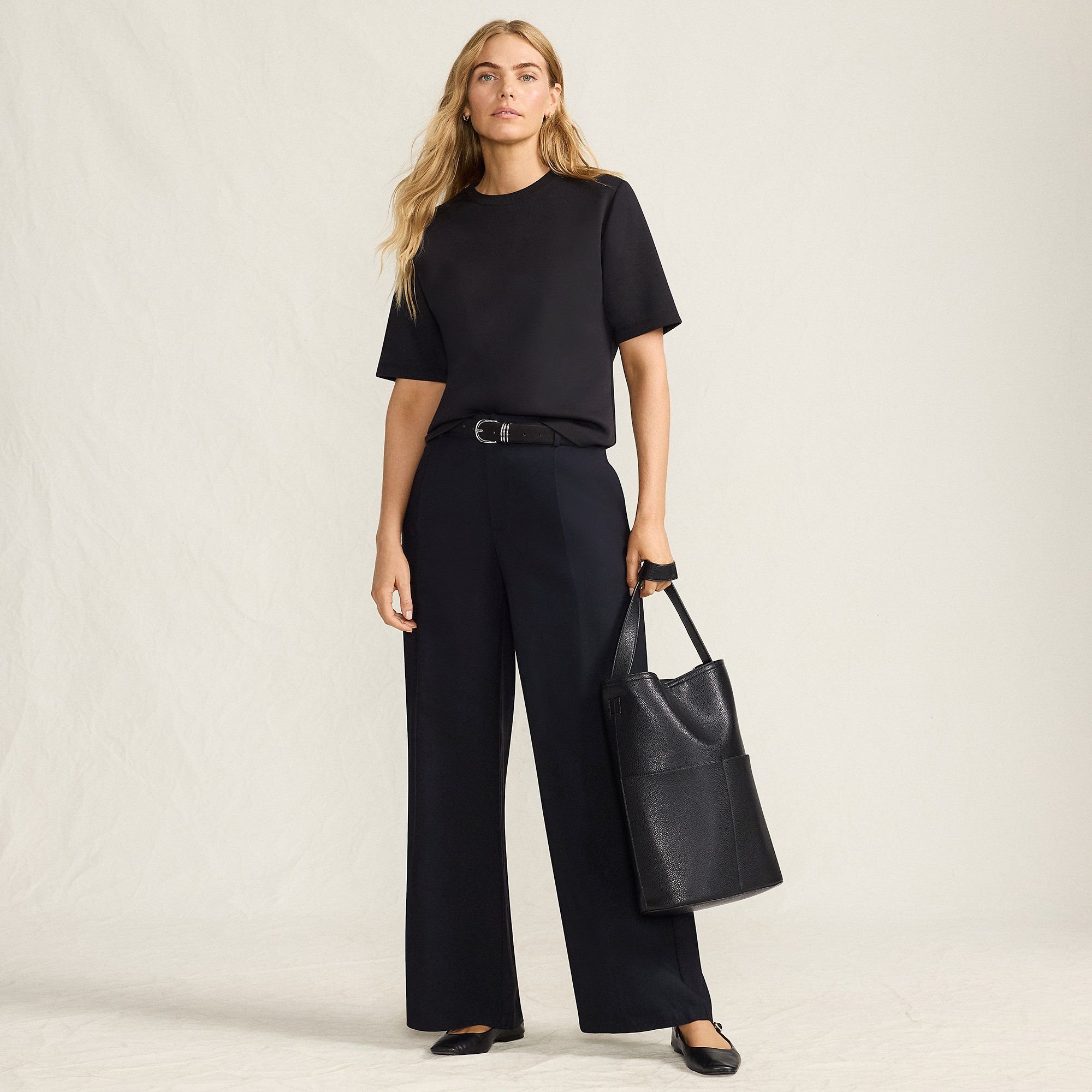 lands end Lands' End Women's Soft Modal Trousers in Black - 4