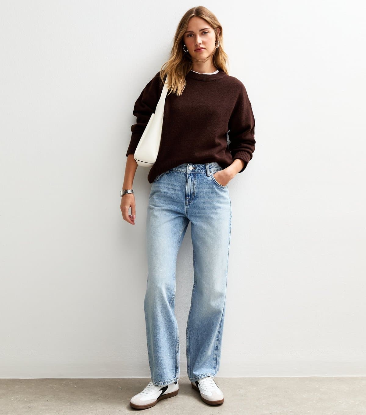 New Look New Look Pale Blue Straight Leg Jeans