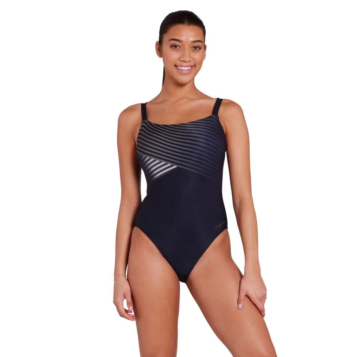 Zoggs Zoggs Women's Adjustable Classicback One Piece Swimsuit in Black