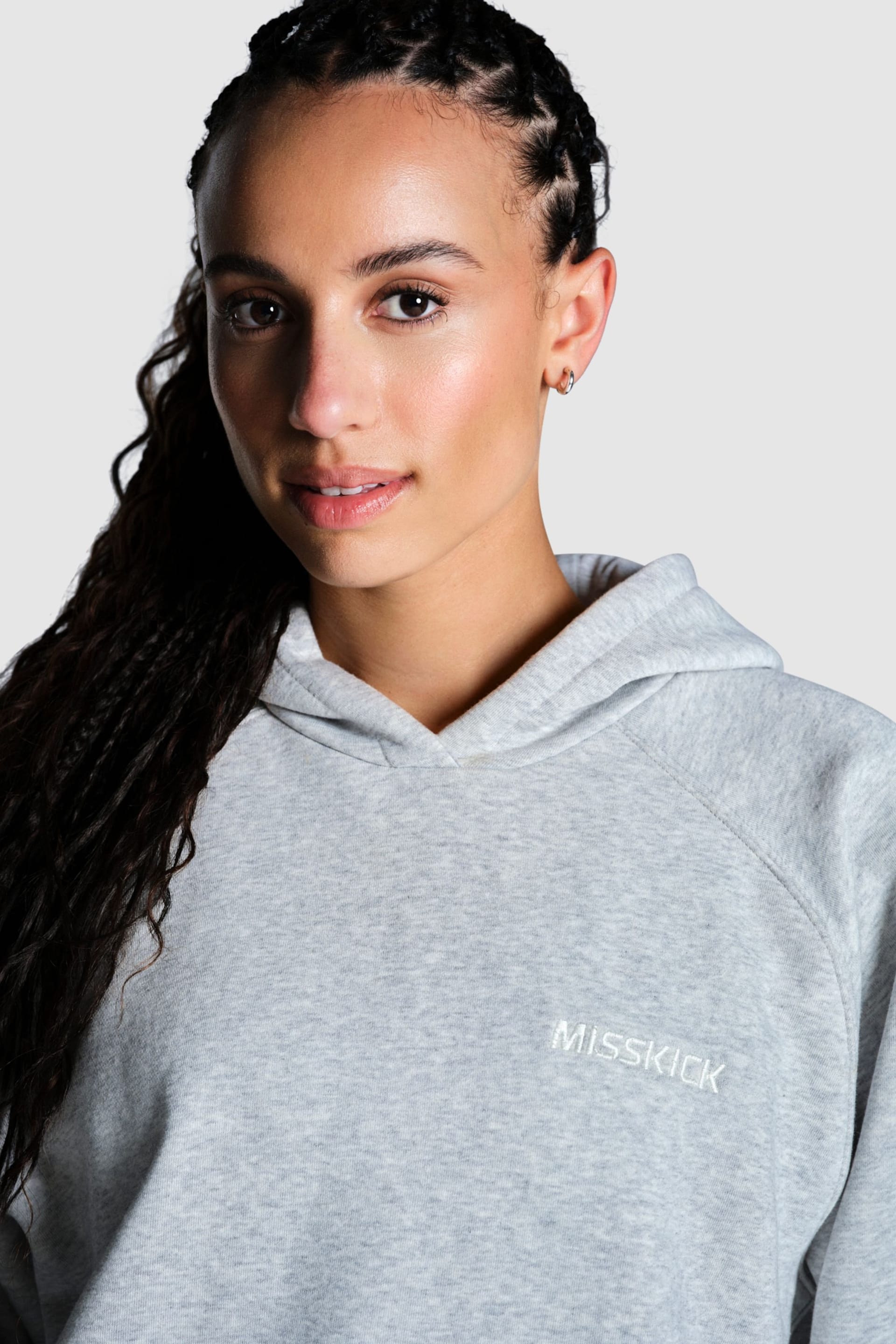 Miss Kick Miss Kick Women's Medias OH Hoody in Light Grey - 4