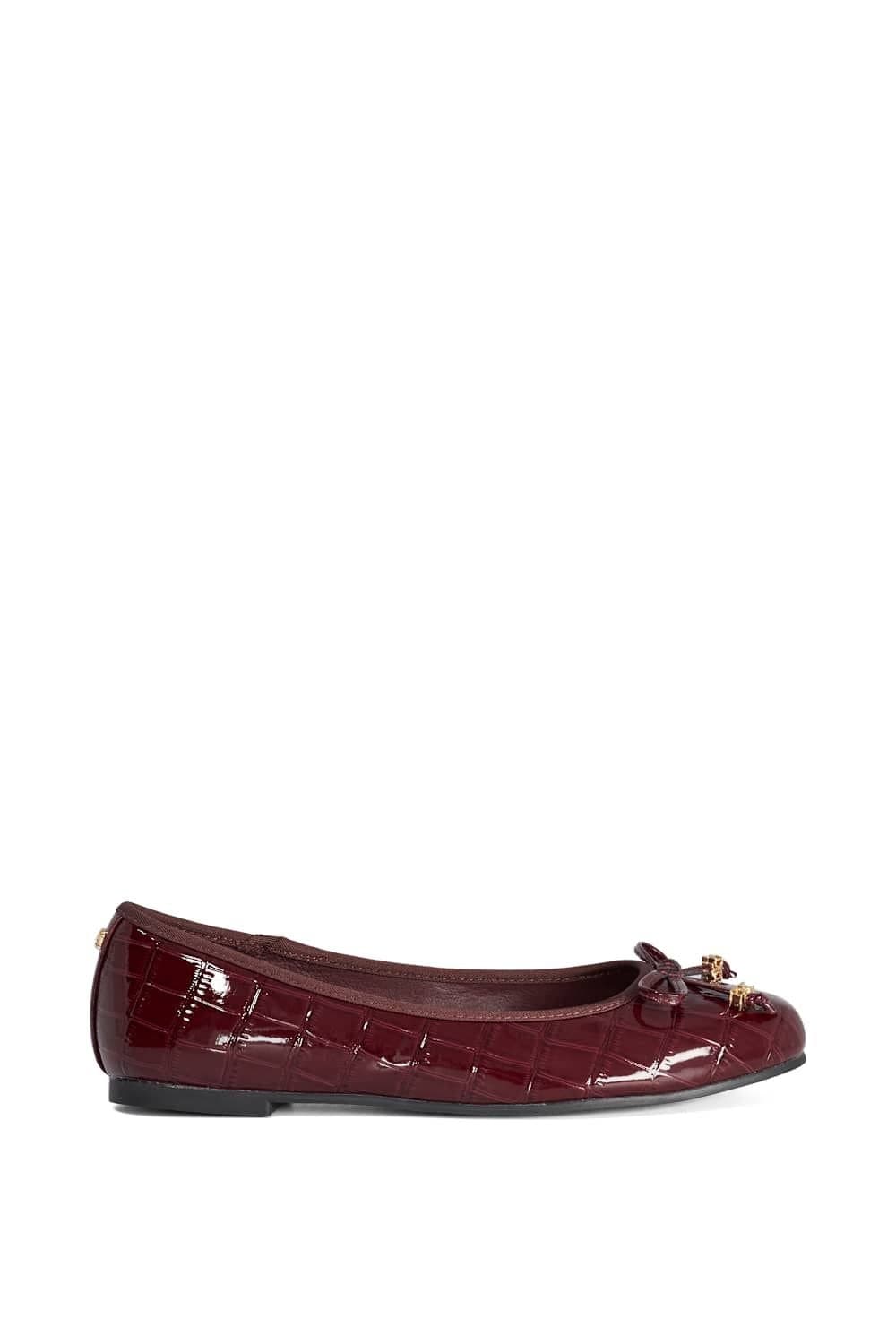 Dune London Dune London Red Patent Ballet Pumps