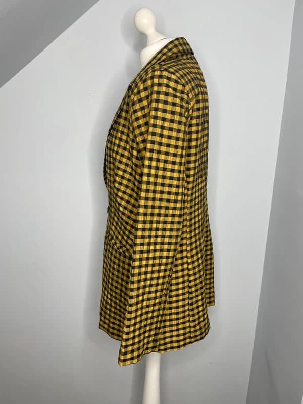 Never Fully Dressed Never fully dress gingham check blazer jacket light weight size 12