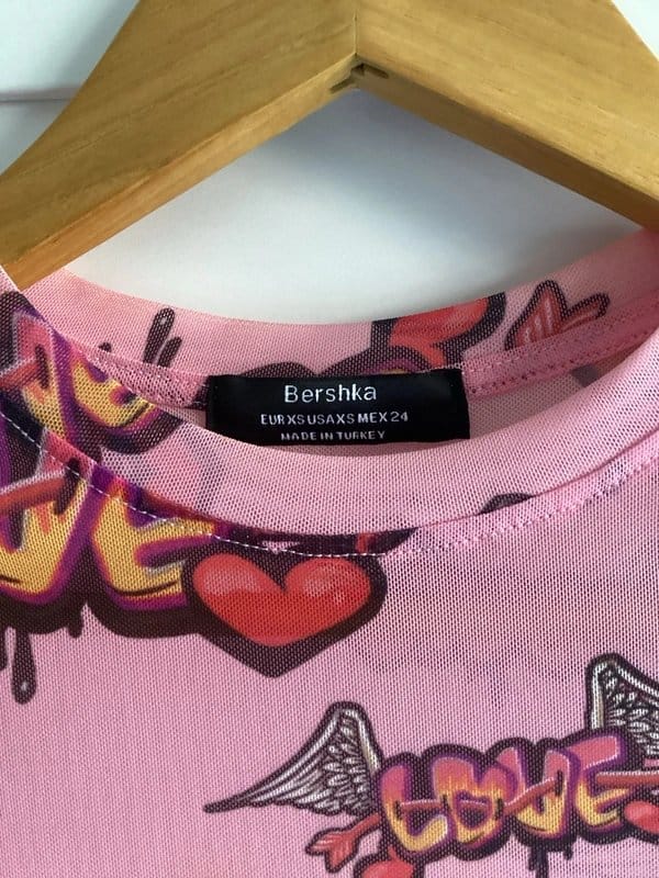 Bershka Bershka pink tulle mesh top - 1