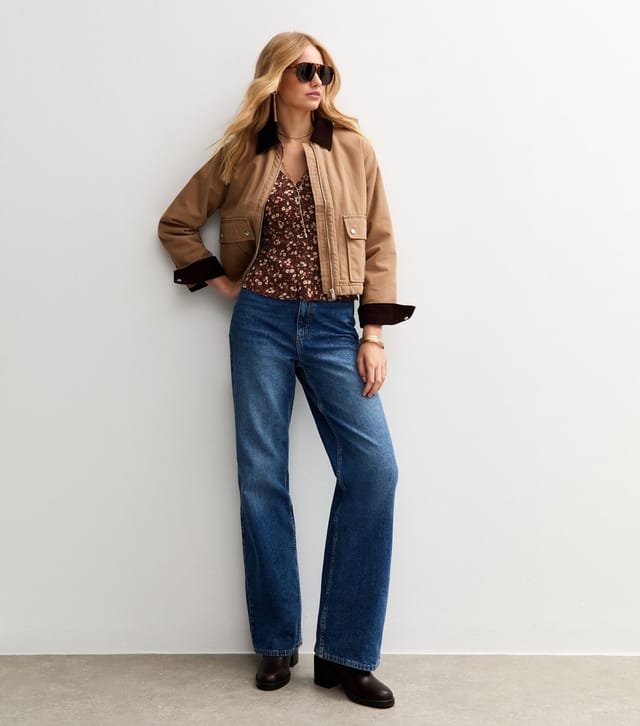 New Look Women's Red Floral Print Tea Blouse New Look - 3