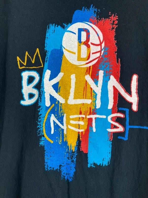Fruit of the Loom Brooklyn Nets 2021 Big Three Graphic T Shirt Kevin Durant Kyrie Irving Harden Size L