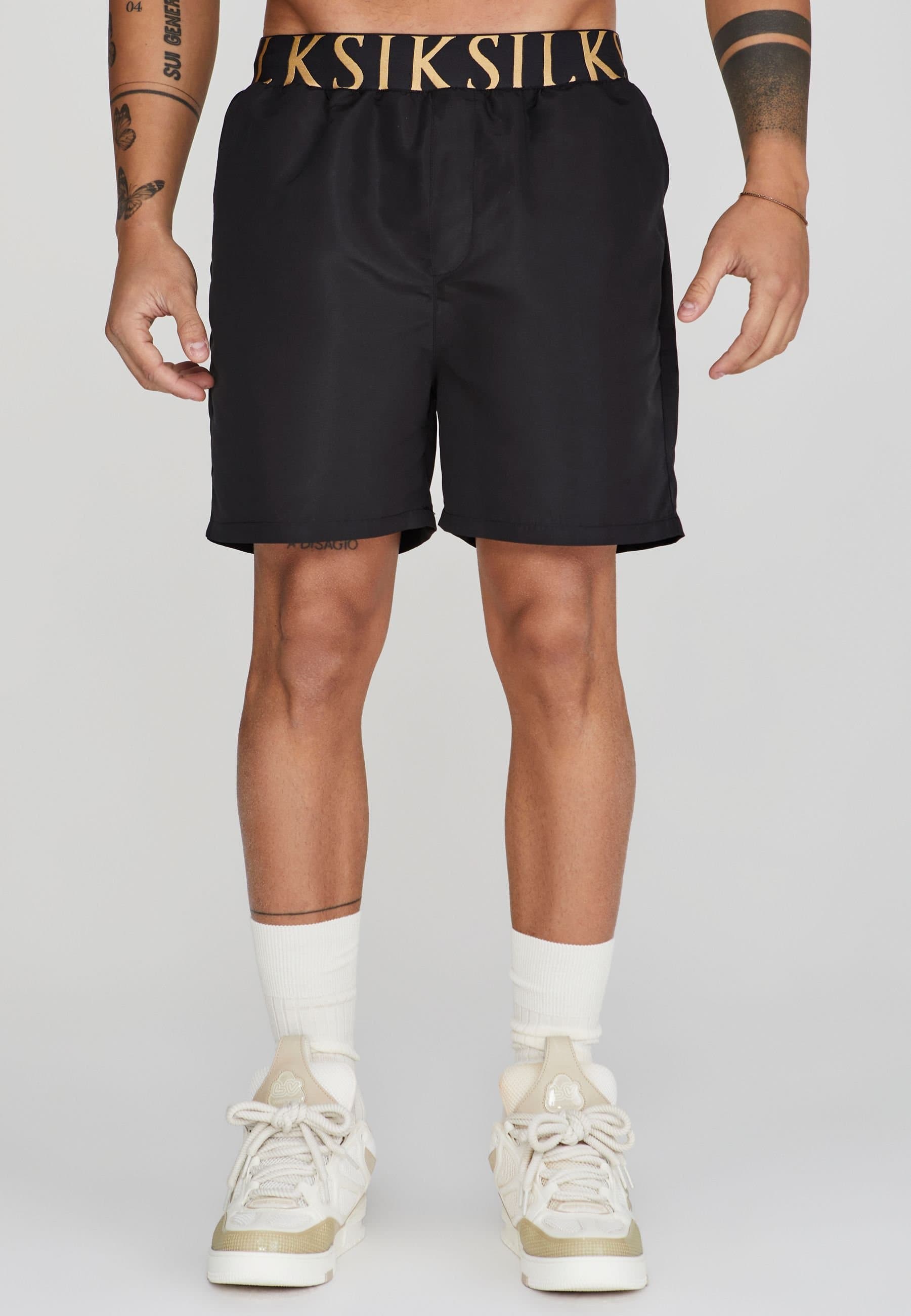 SikSilk SikSilk Men's Swim Shorts in Black