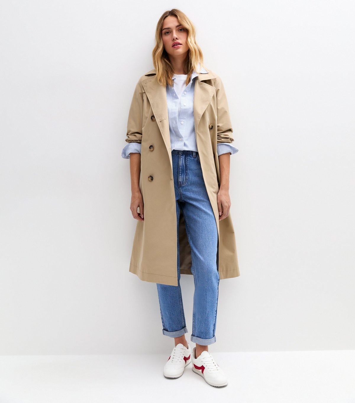 New Look Women's Blue Folded Cuff Mom Jeans New Look - 2