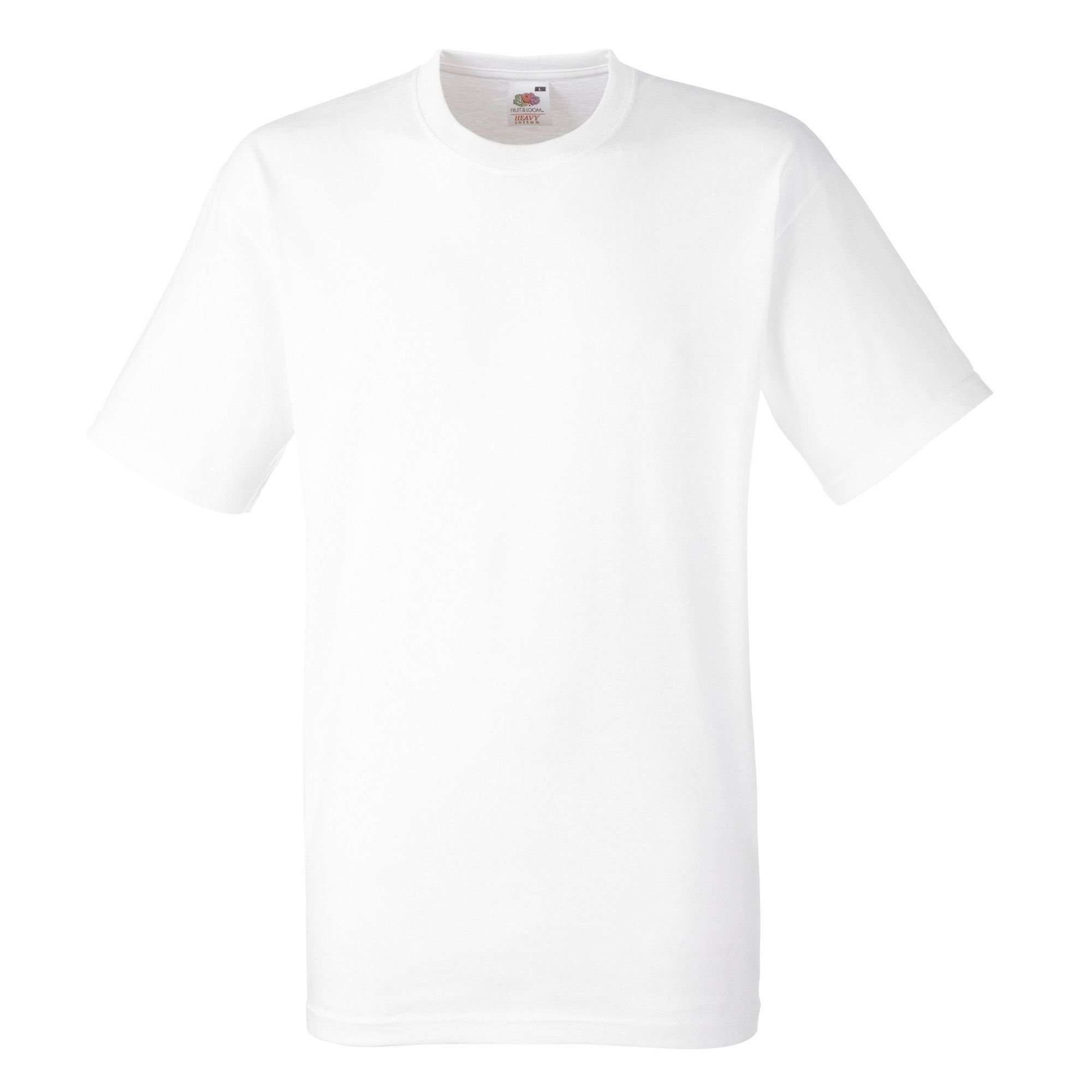 Fruit Of The Loom Fruit of the Loom Men's Heavy Weight Belcoro Cotton Short Sleeve T-Shirt in White - 4
