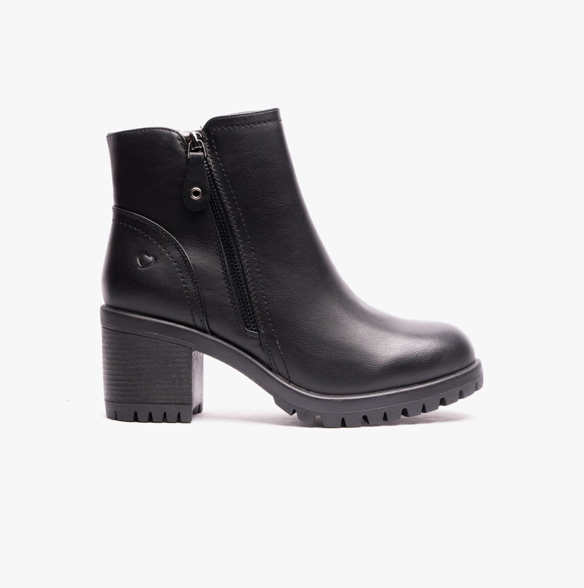 Heavenly Feet Heavenly Feet Women's LARKIN Ankle Zip Boots in Black