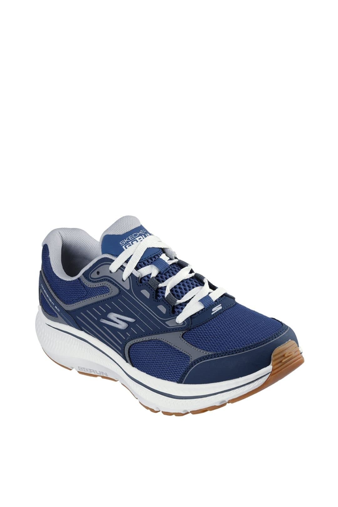Skechers Skechers Men's GO RUN CONSISTENT 2.0 Navy Leather Lace-Up Shoes