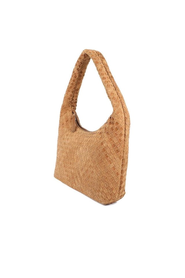 Jones Bootmaker Jones Bootmaker Women's Waverely Leather Shoulder Bag in Tan - 3