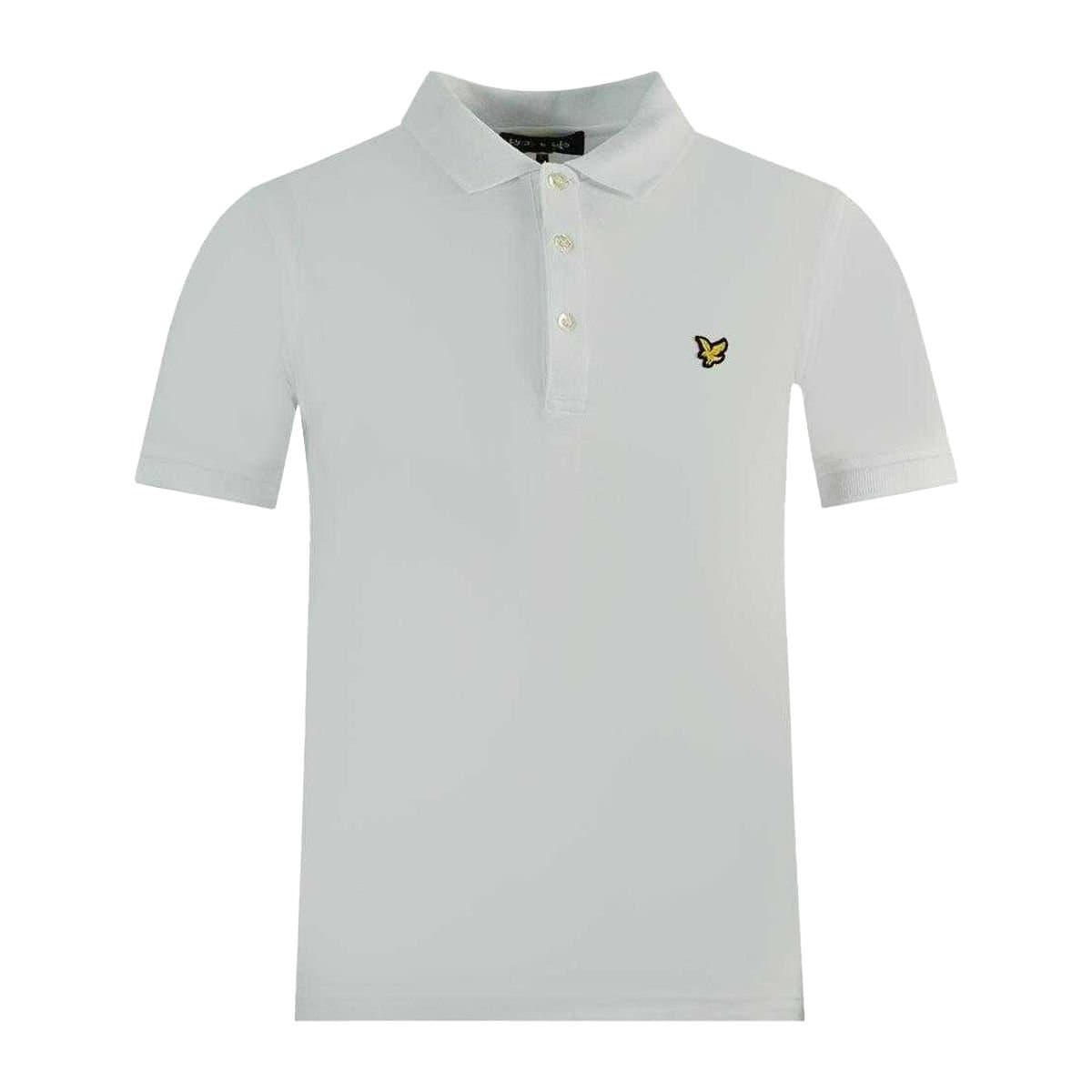 Lyle & Scott Lyle & Scott Men's Plain Logo Polo Shirt in White