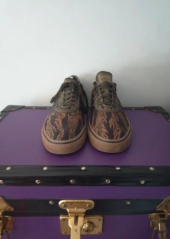adidas Adidas Adi Ease gum sole mens camouflage skateboarding shoes UK size 11