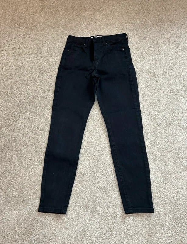 Topshop W26 L28 black Topshop skinny petite jeans