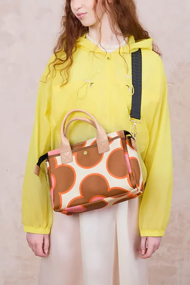 Orla Kiely Orla Kiely Women's Calder Handbag - Flower Spot Persimmon in Brown - 2
