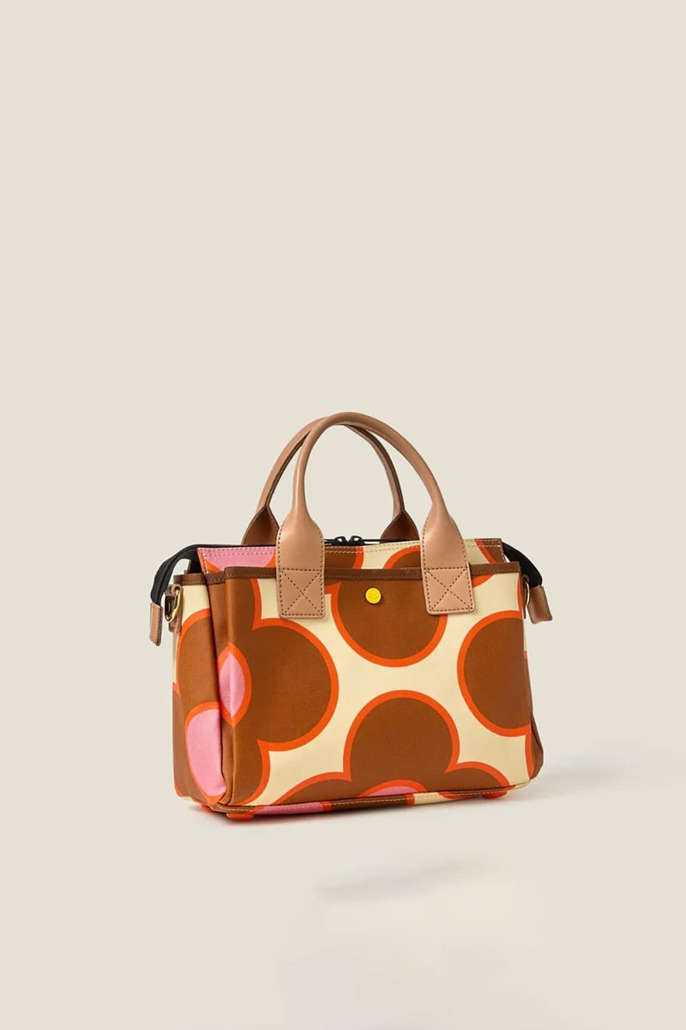 Orla Kiely Orla Kiely Women's Calder Handbag - Flower Spot Persimmon in Brown - 4