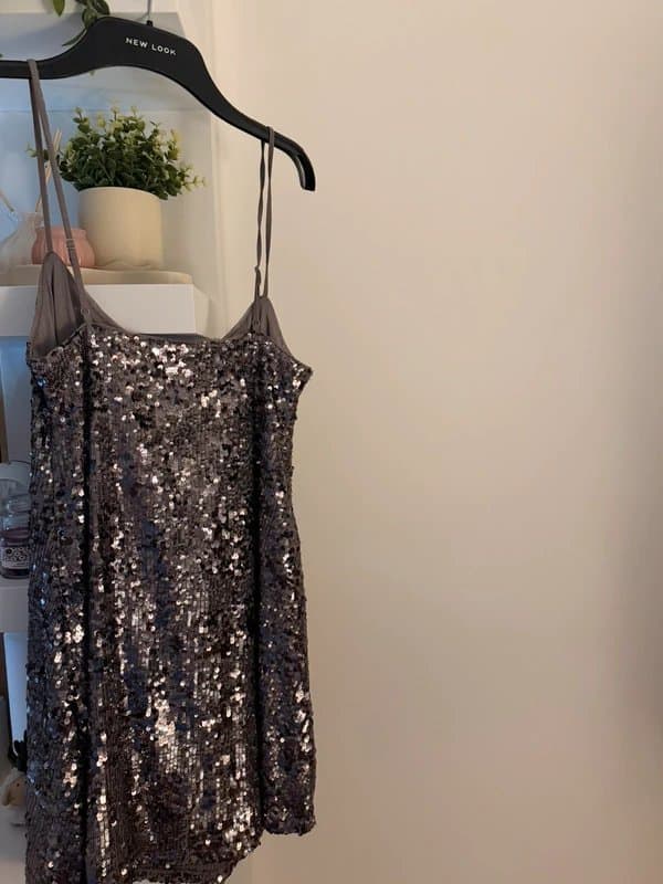 Bershka sequin mini dress