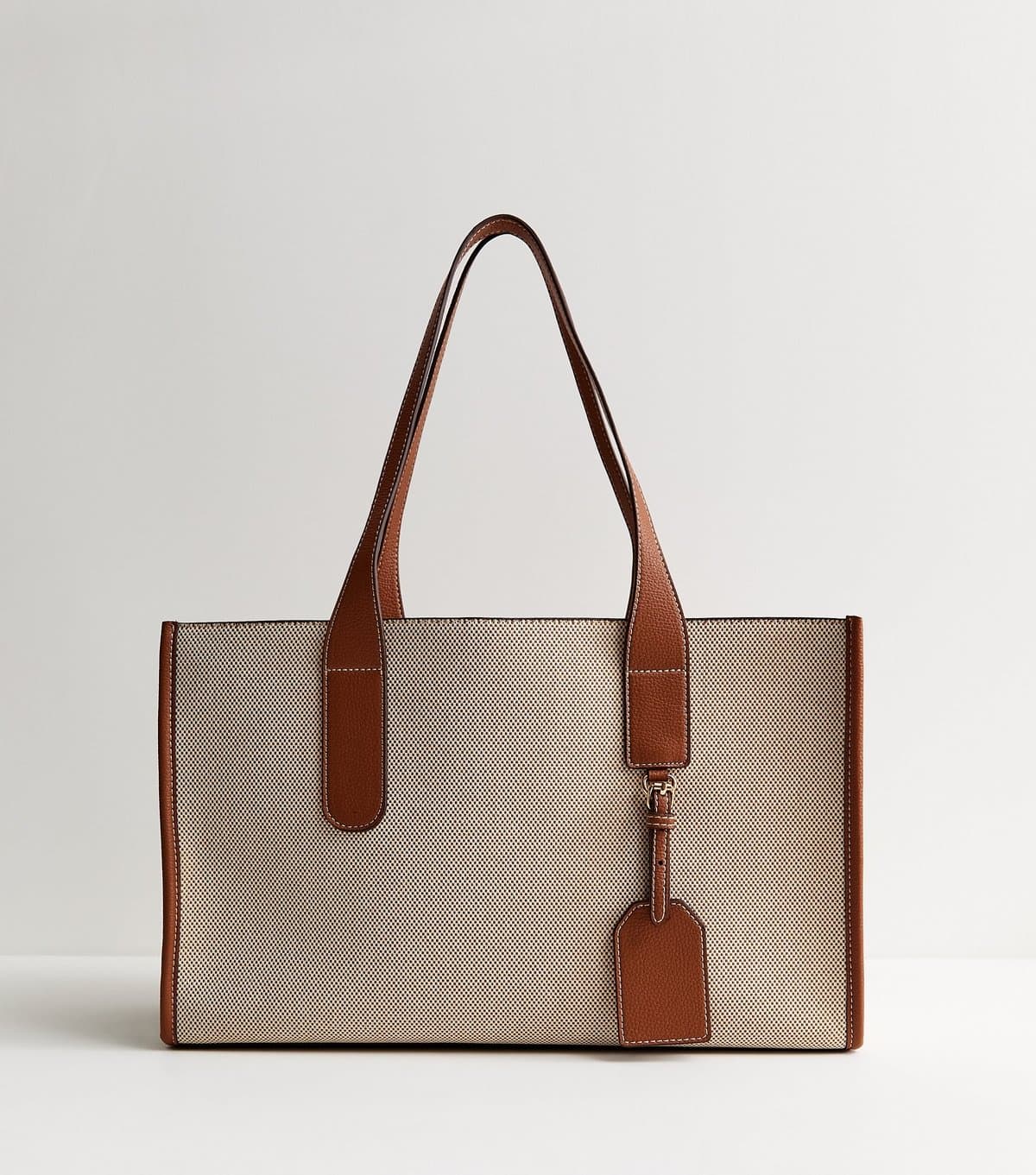 New Look New Look Stone Boxy Canvas Shoulder Bag