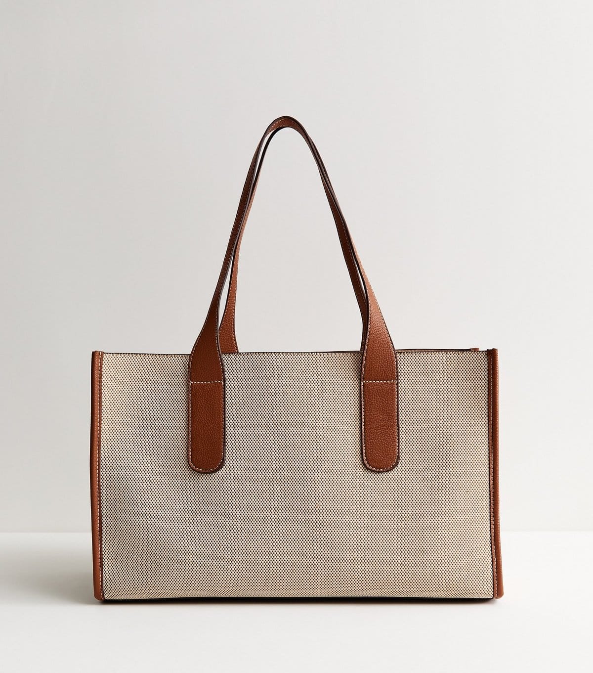 New Look Stone Boxy Canvas Shoulder Bag New Look - 4