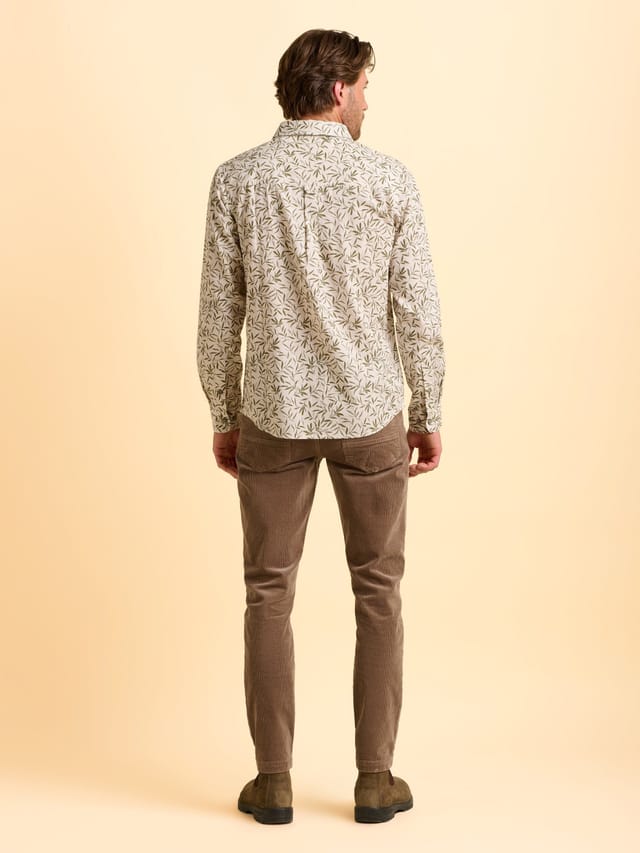 Brakeburn Brakeburn Men's Bexwell Shirt in Cream - 2