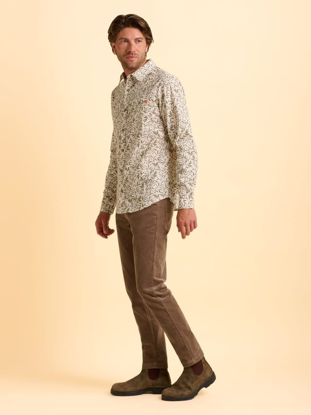 Brakeburn Brakeburn Men's Bexwell Shirt in Cream - 3