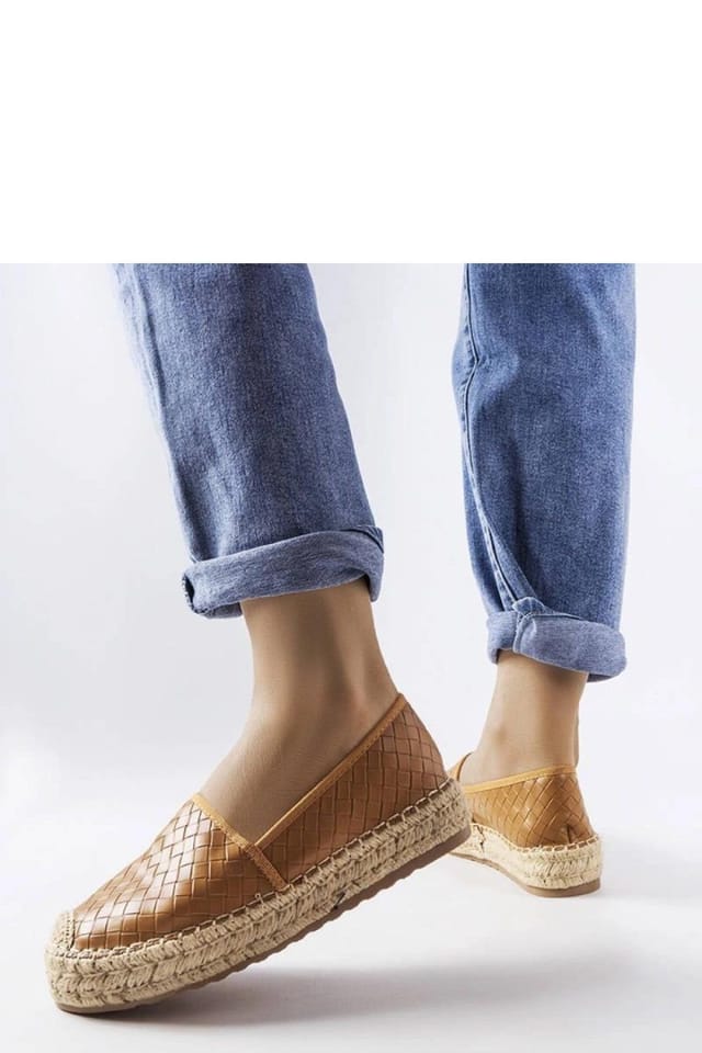 Love Lace Love Lace Women's Espadrille Slip On with Embossed Detail & Low Heel Comfort in Brown - 2