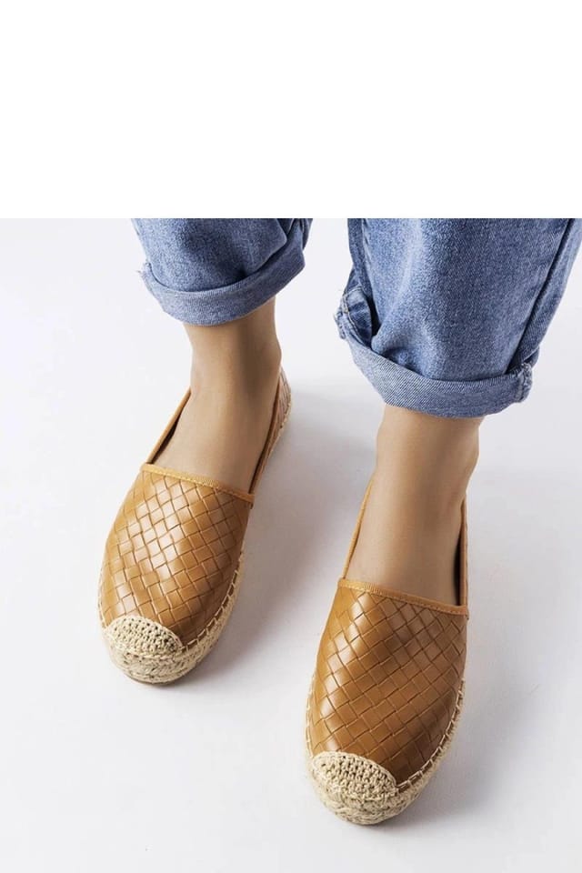 Love Lace Love Lace Women's Espadrille Slip On with Embossed Detail & Low Heel Comfort in Brown - 3