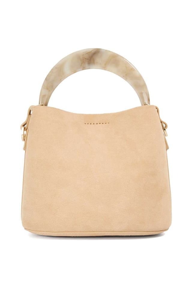 Dune London Dune London Women's 'Dharla' Suede Shoulder Bag in Natural - 2