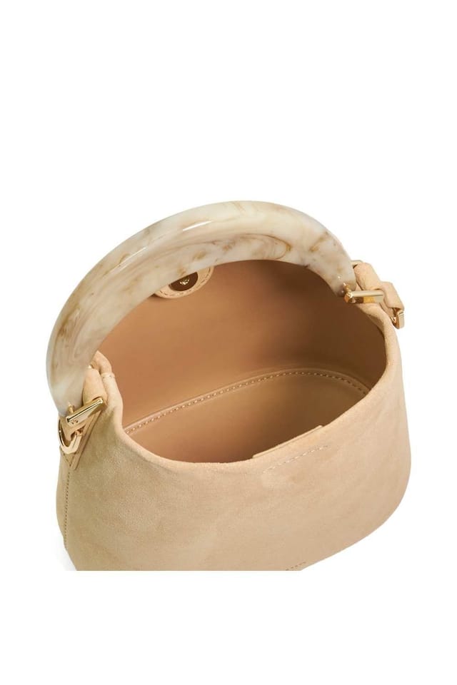 Dune London Dune London Women's 'Dharla' Suede Shoulder Bag in Natural - 3