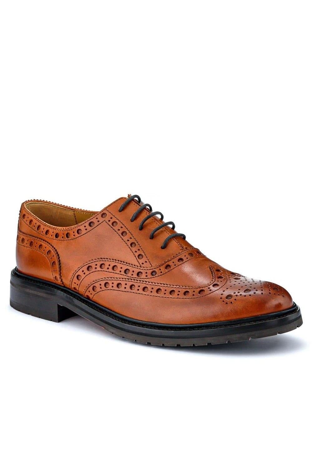 Jones Bootmaker Jones Bootmaker Bertie Oxford Men's Brogues in Tan
