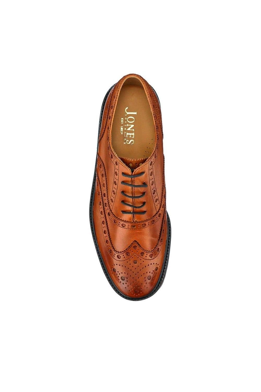 Jones Bootmaker Jones Bootmaker Bertie Oxford Men's Brogues in Tan - 4
