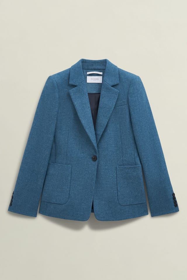 Hobbs London Hobbs London Women's Lilla Jacket in Mid Blue - 2