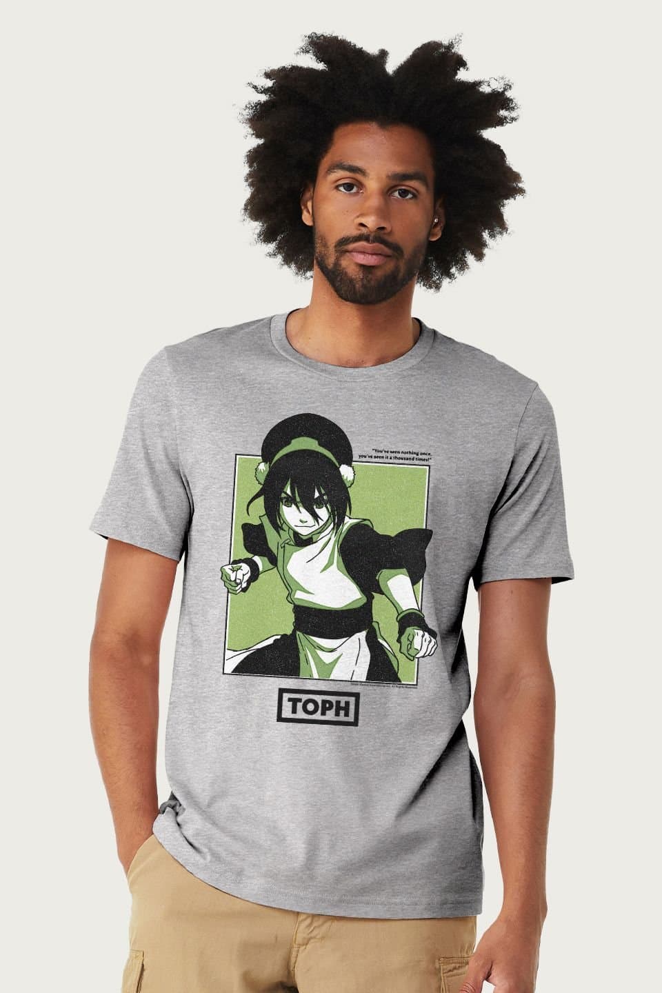 Avatar: The Last Airbender Avatar: The Last Airbender Men's Toph Beifong Earthbending Master T-Shirt in Mid Grey