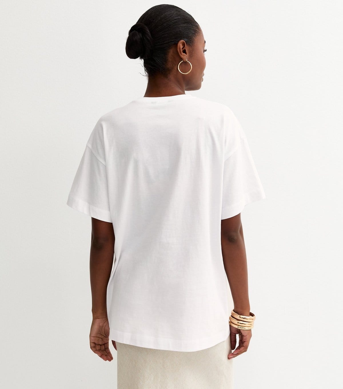 New Look Women's White Rooster Print Oversized Tee New Look - 4