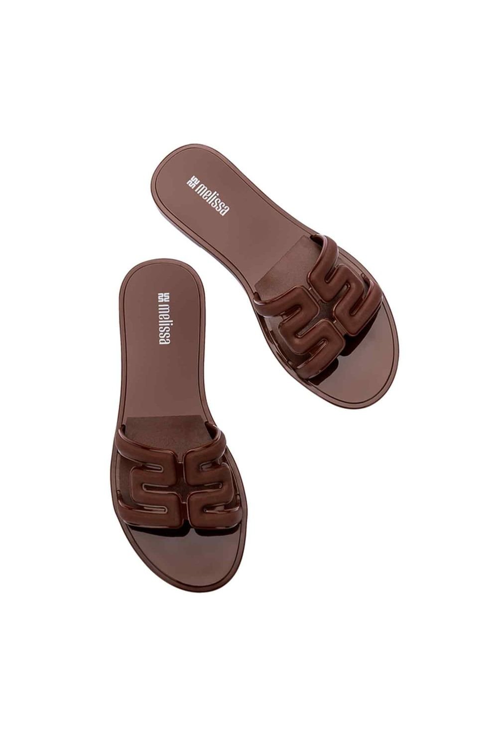 Melissa Shoes Melissa Shoes Women's M Slide Jelly Sliders in Brown - 3