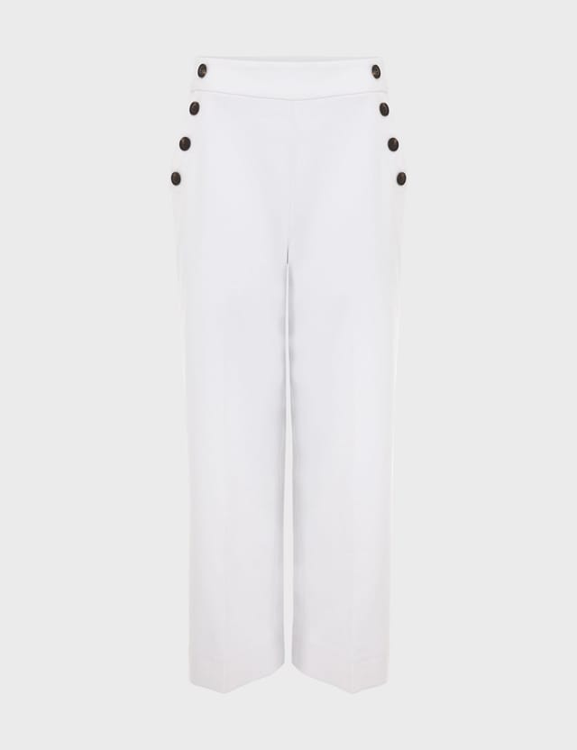 Hobbs London Hobbs London Women's Simone Crop Trouser in White - 2