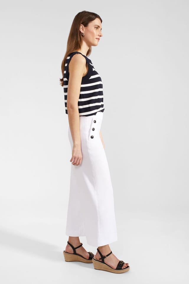 Hobbs London Hobbs London Women's Simone Crop Trouser in White - 3