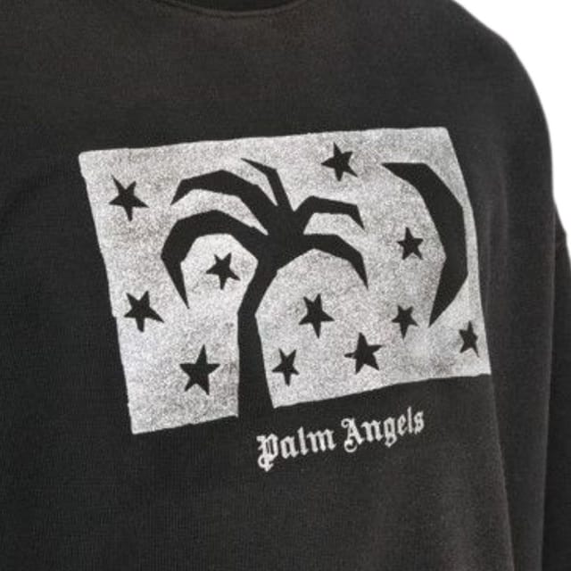 Palm Angels Palm Angels Men's Nightsky Design Black Sweatshirt - 2