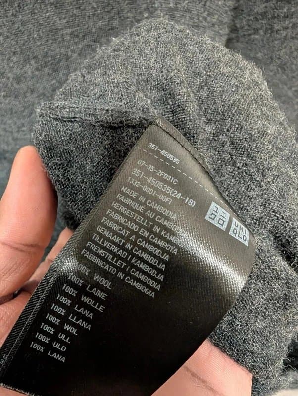 Uniqlo Uniqlo Jumper Mens Size M Grey Wool Sweater Knit Pullover Soft Party Dinner