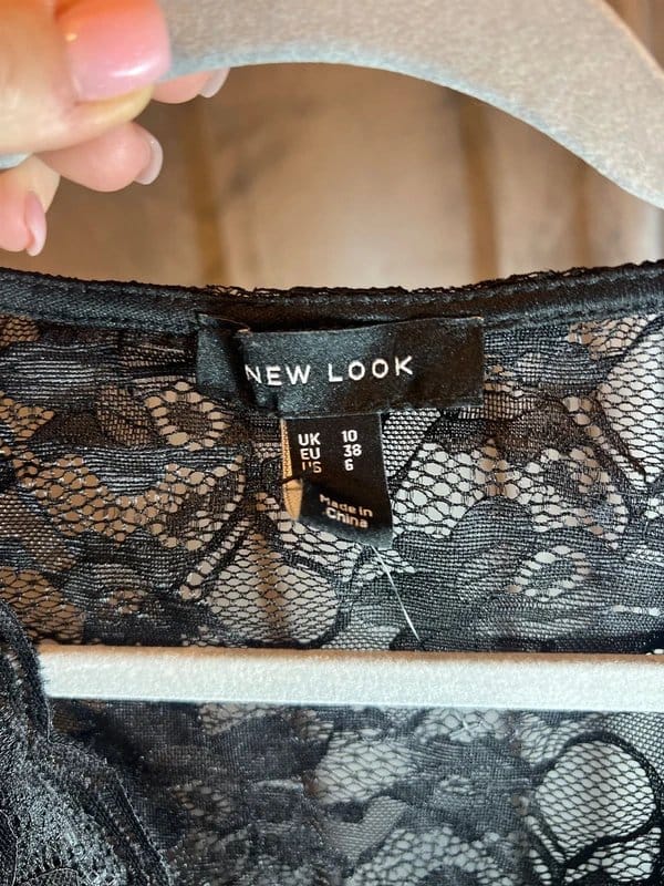 New Look Black Lace Bodysuit