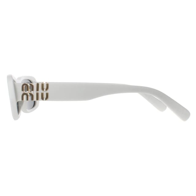 Miu Miu Miu Miu Women's Rectangle White Ivory Dark Grey MU08ZS - 3