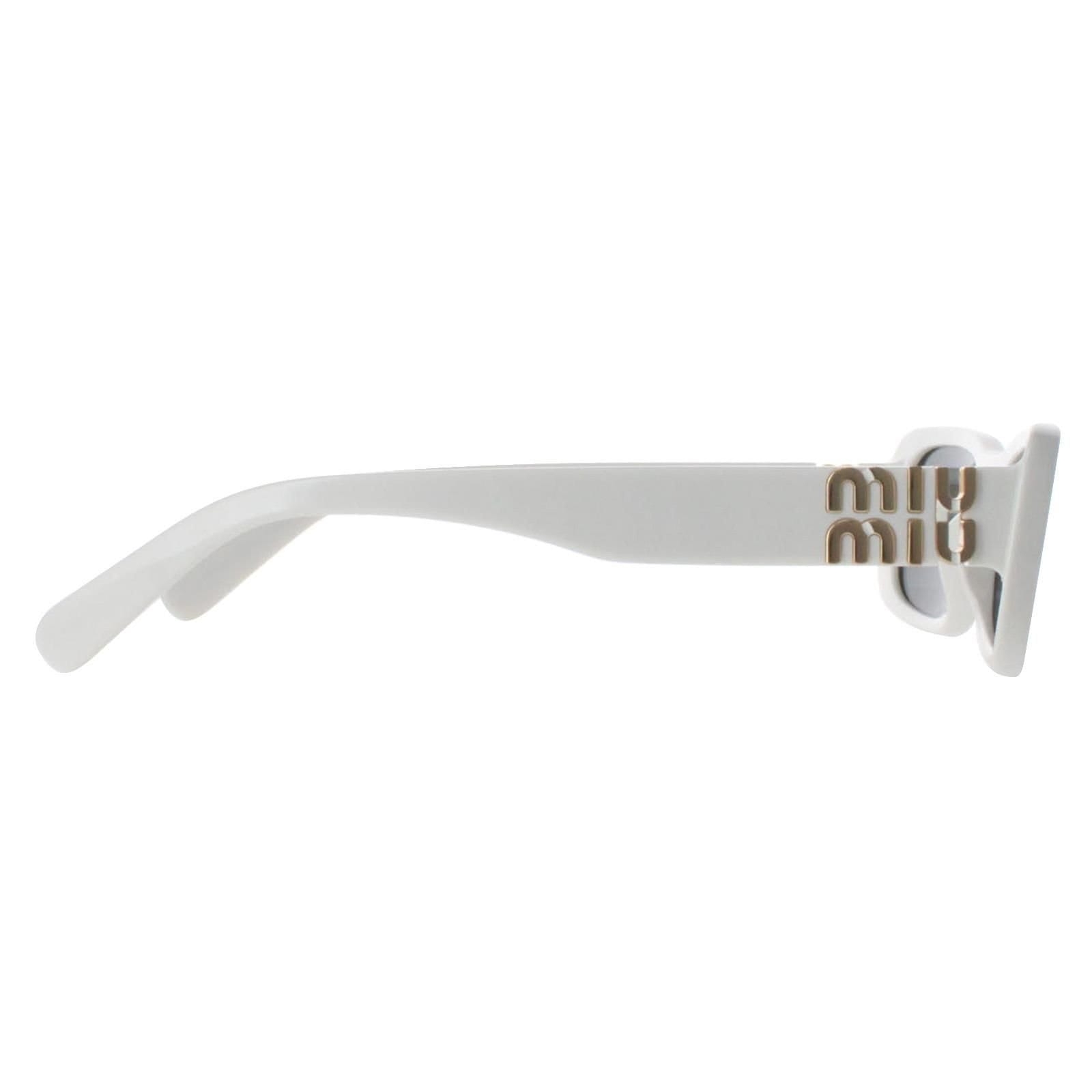 Miu Miu Miu Miu Women's Rectangle White Ivory Dark Grey MU08ZS - 4