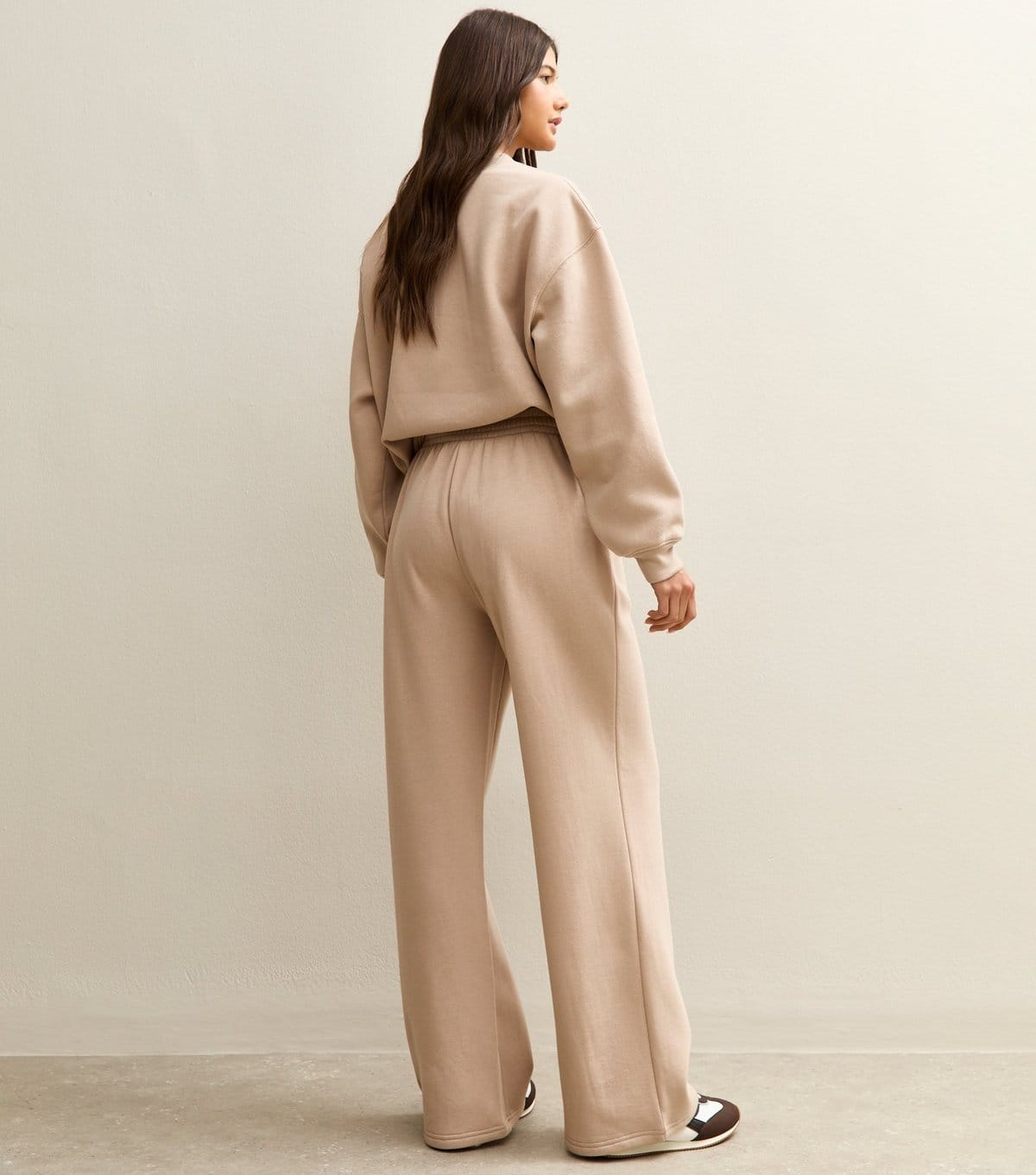 New Look Women's Mink Elasticated Waist Wide Leg Joggers New Look - 4