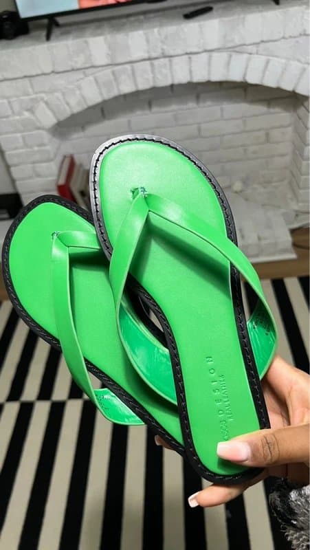 ASOS ASOS Premium Leather Flip Flops