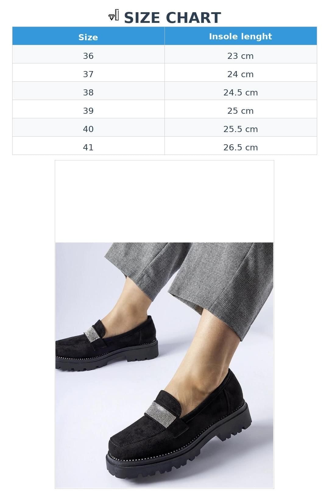 Love Lace Love Lace Women's Moccasin Flat Shoes with Zircon Detail & Rubber Sole Comfort in Black - 4