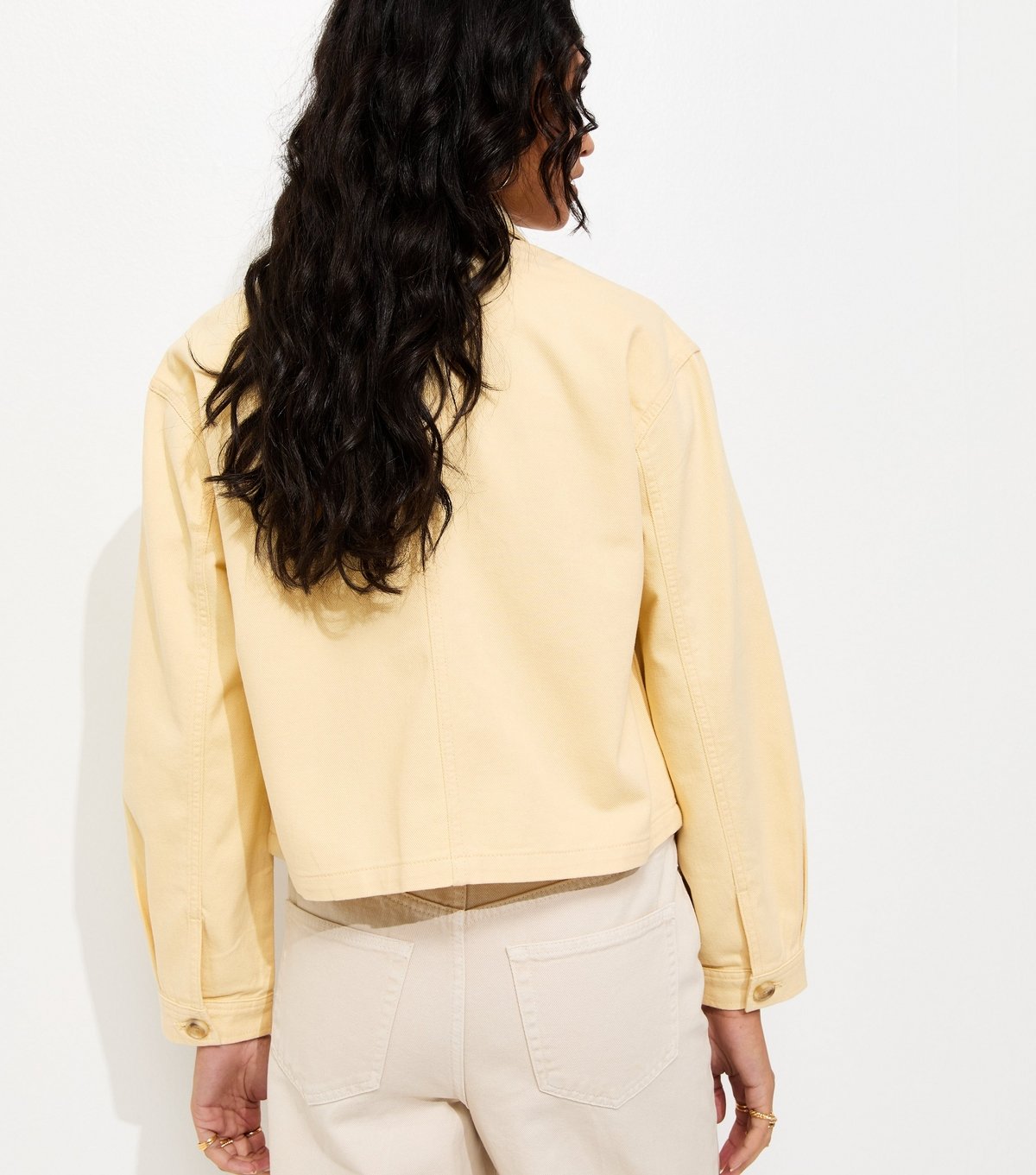 New Look Women's Light Yellow Flap Pocket Cotton Shacket New Look - 4