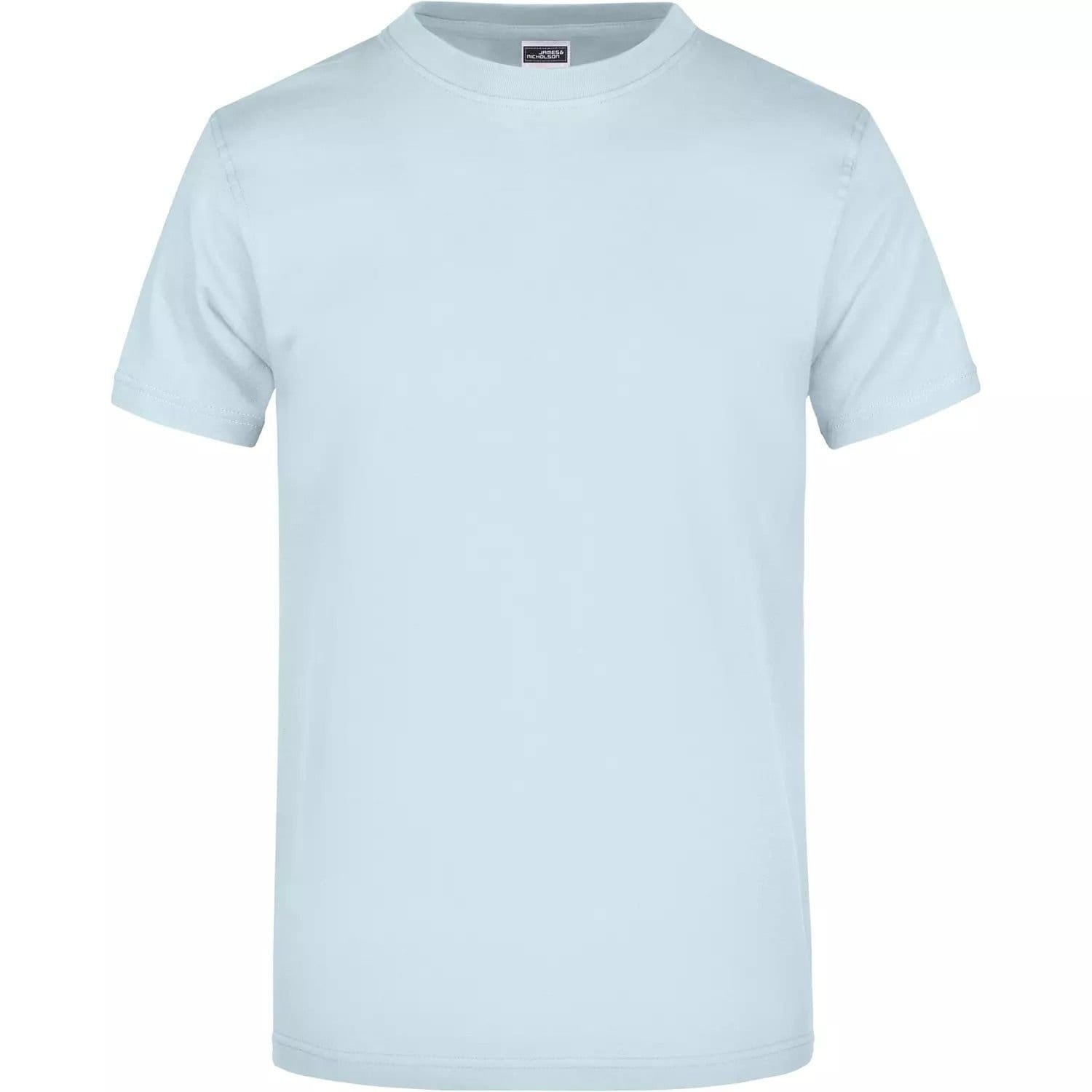 James and Nicholson Men's Light Blue Heavyweight T-Shirt