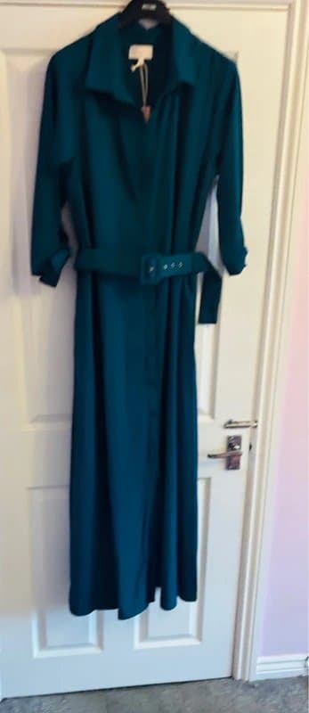 Dancing Leopard Dancing leopard maxi plunge green work casual party wedding holiday dress 14-16 same day post